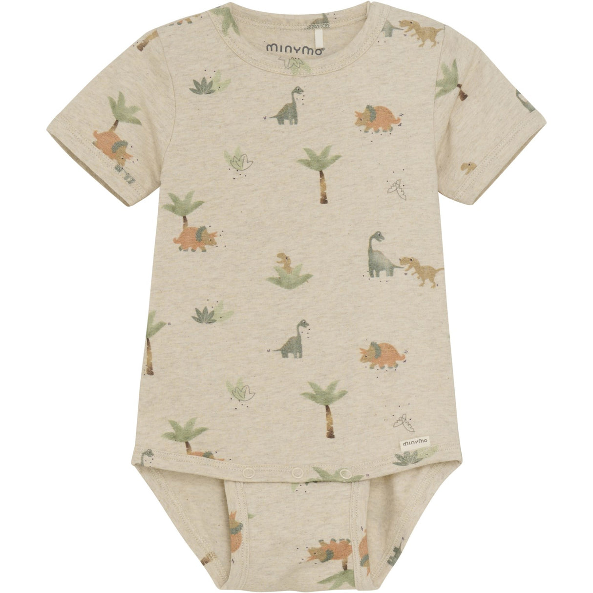 Minymo Light Beige Melange Body AOP