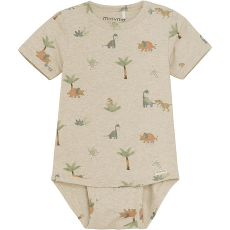 Minymo Light Beige Melange Body AOP