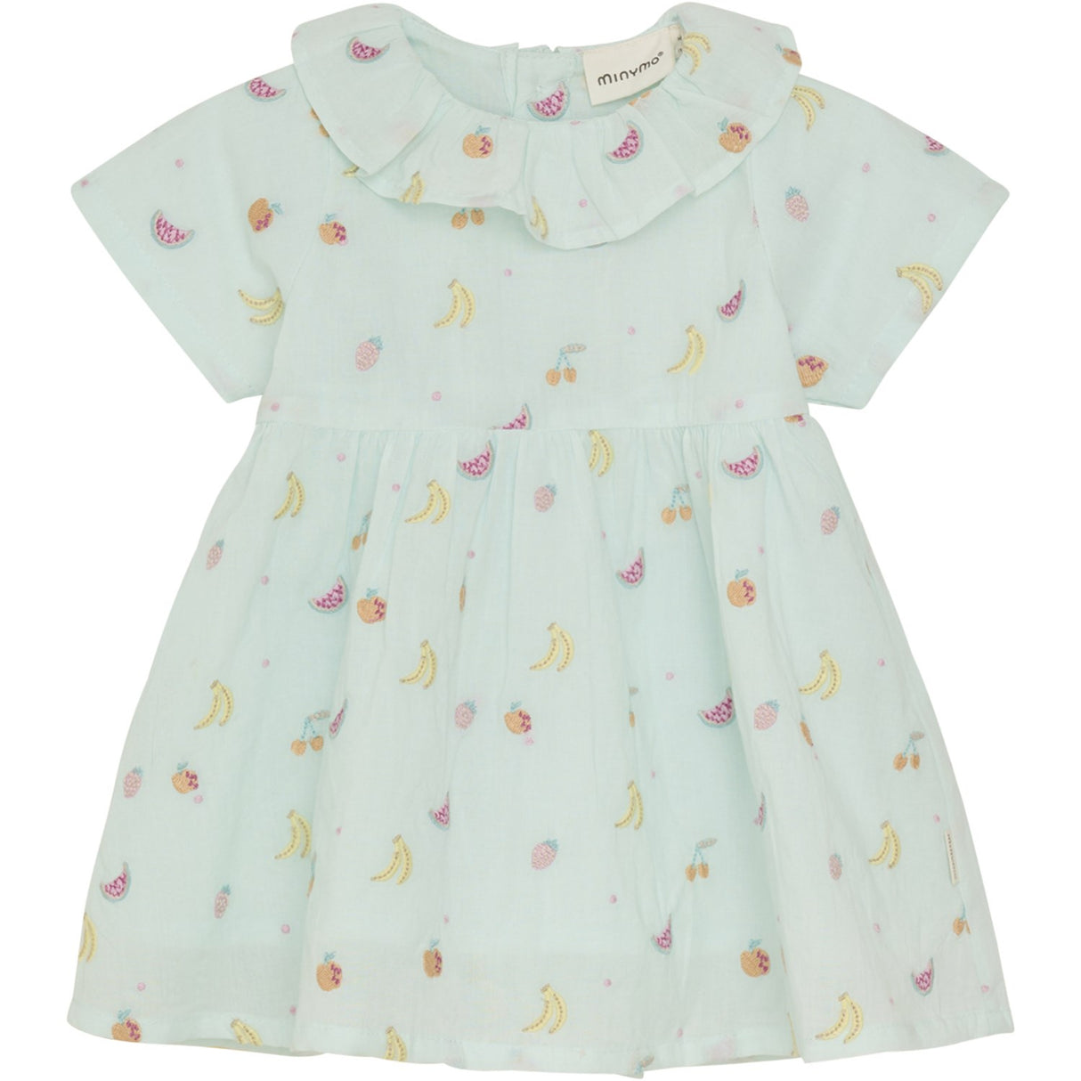 Minymo Wan Blue Dress Embroidery