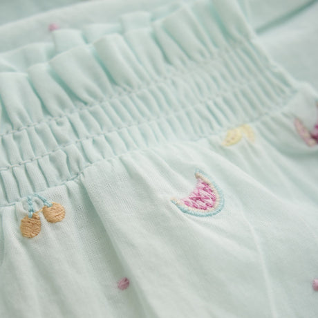 Minymo Wan Blue Pants Embroidery