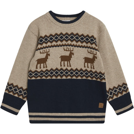 Hust & Claire Biscuit Melange Pelle Pullover