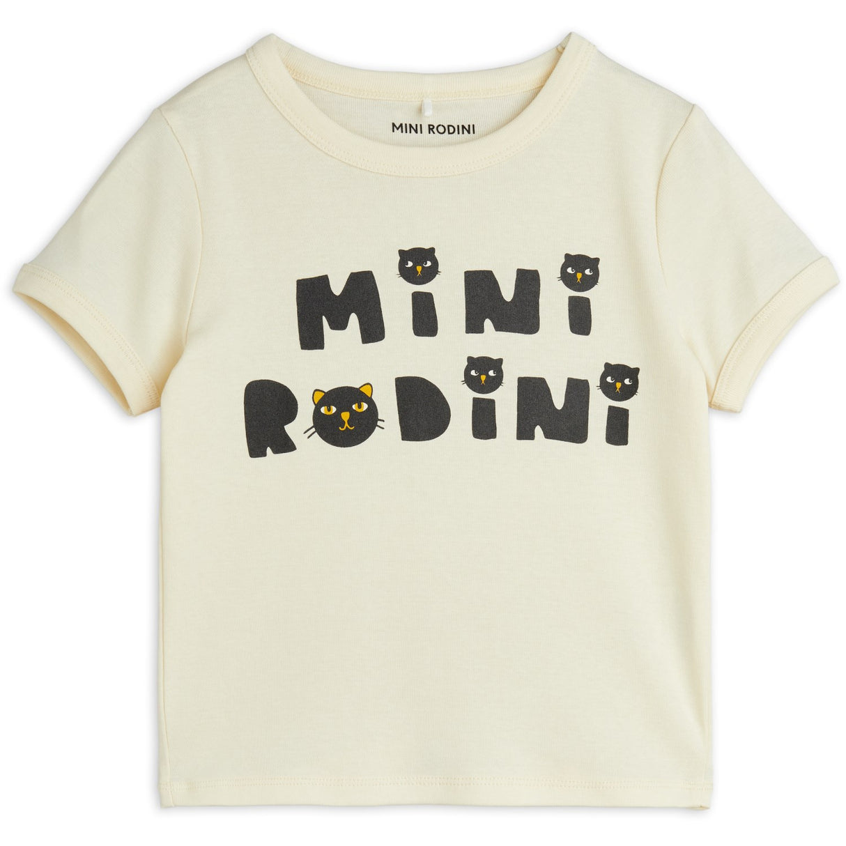 Mini Rodini Offwhite Mini Rodini Cats T-Shirt