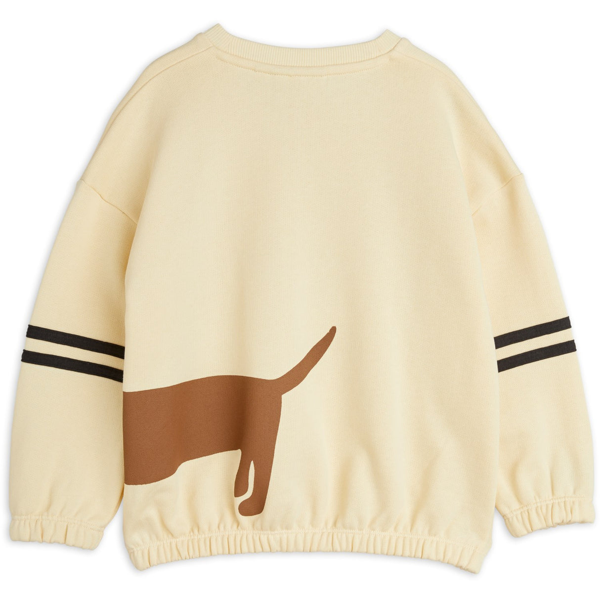 Mini Rodini Beige Dog Stripes Sweatshirt