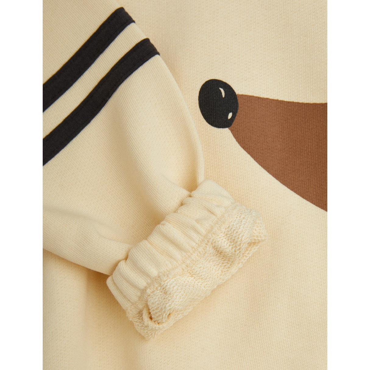 Mini Rodini Beige Dog Stripes Sweatshirt