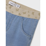 Name It Light Blue Denim Butterfly Salli Slim Sweat Jeans Noos