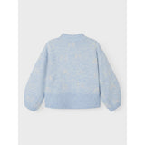 Name It Chambray Blue Melange Neify Oversize Knit Blouse