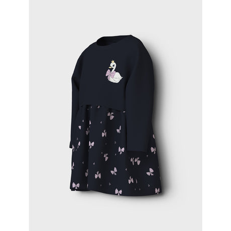 Name It Dark Sapphire Swan Valona Regular Sweat Dress