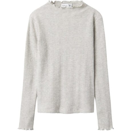 Name It Light Grey Melange Tulpu Blouse