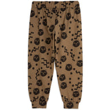 Mini Rodini Brown Squiggly Cats AOP Pants