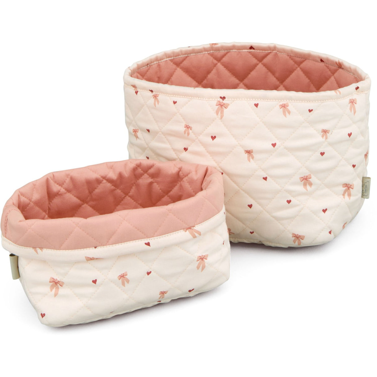 Cam Cam Copenhagen Bows Quilted Storage Basket 2-pack