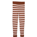 Fliink Carob Brown Striped Benna Rib Leggings