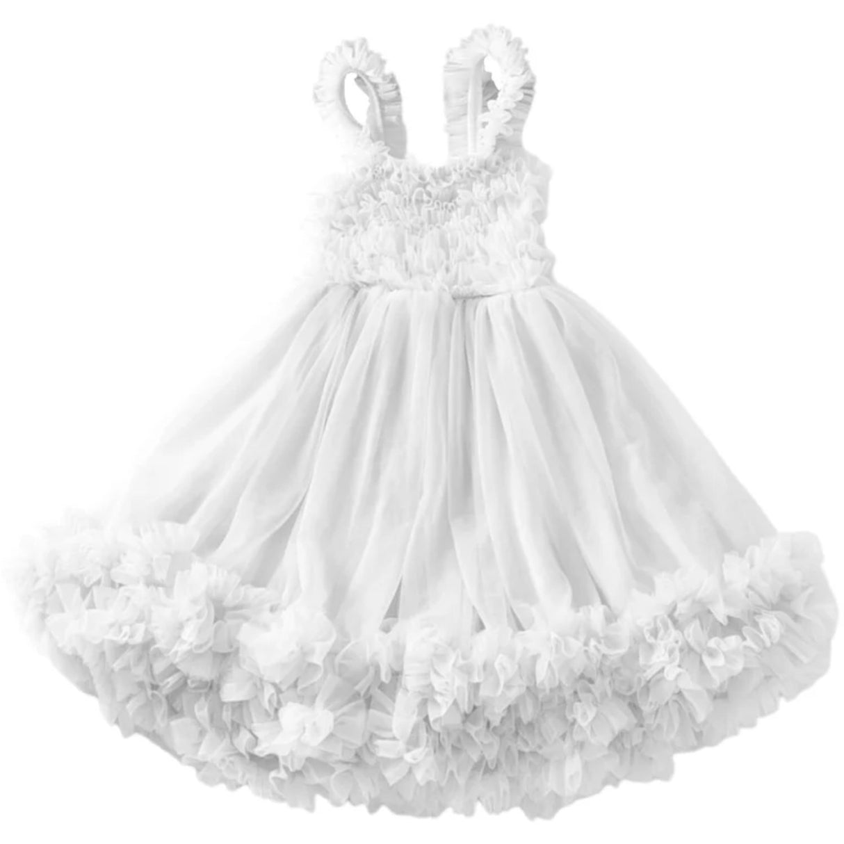 Dolly By Le Petit Tom Petti Dress Off-White