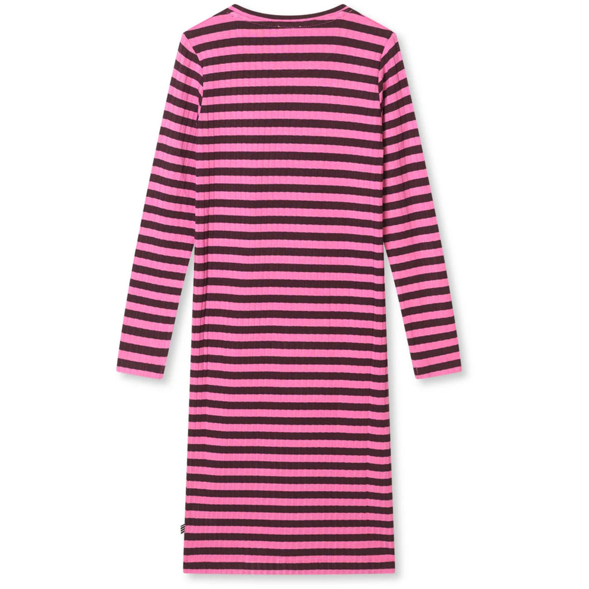 Mads Nørgaard Plum Perfect/Carmine Rose 5X5 Classic Stripe Dubina Dress