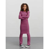 Mads Nørgaard Plum Perfect/Carmine Rose 5X5 Classic Stripe Dubina Dress