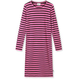 Mads Nørgaard Plum Perfect/Carmine Rose 5X5 Classic Stripe Dubina Dress
