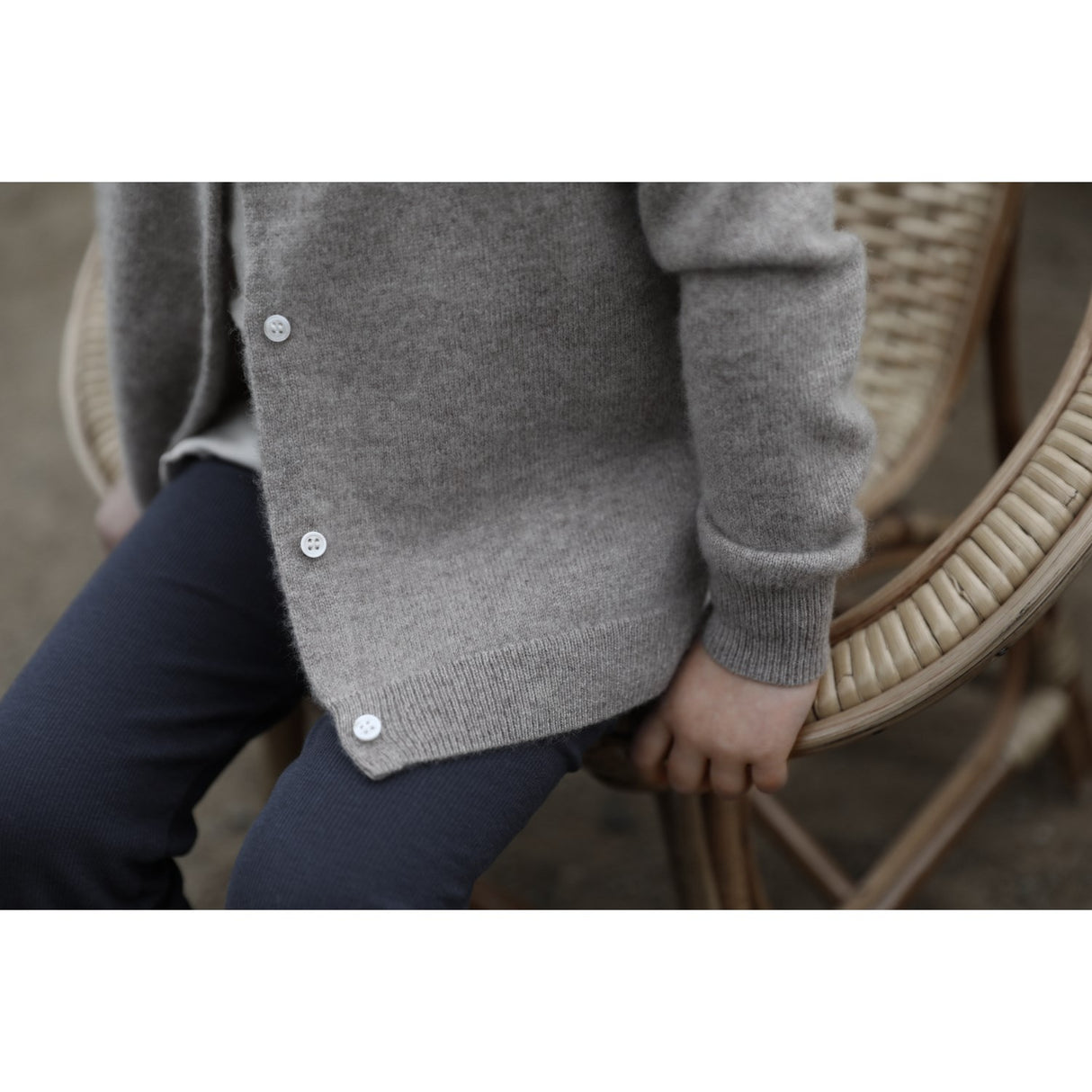 HOLMM Toast Molly Cashmere Knit Cardigan