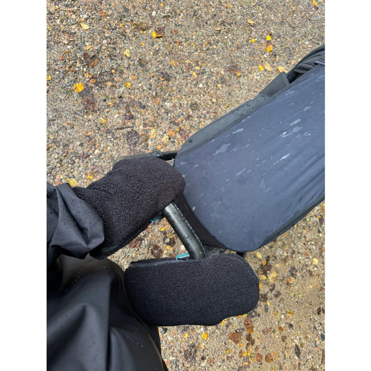 Black teddy Østerbro Stroller Gloves