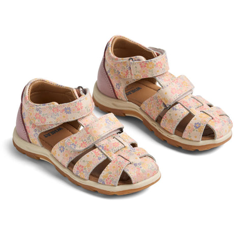 Wheat Multi Flowers Sandal Frei