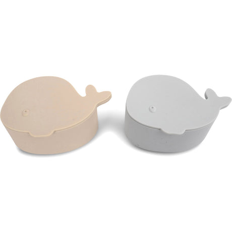 FILIBABBA Set of 2 small snack boxes Christian Pearl Blue