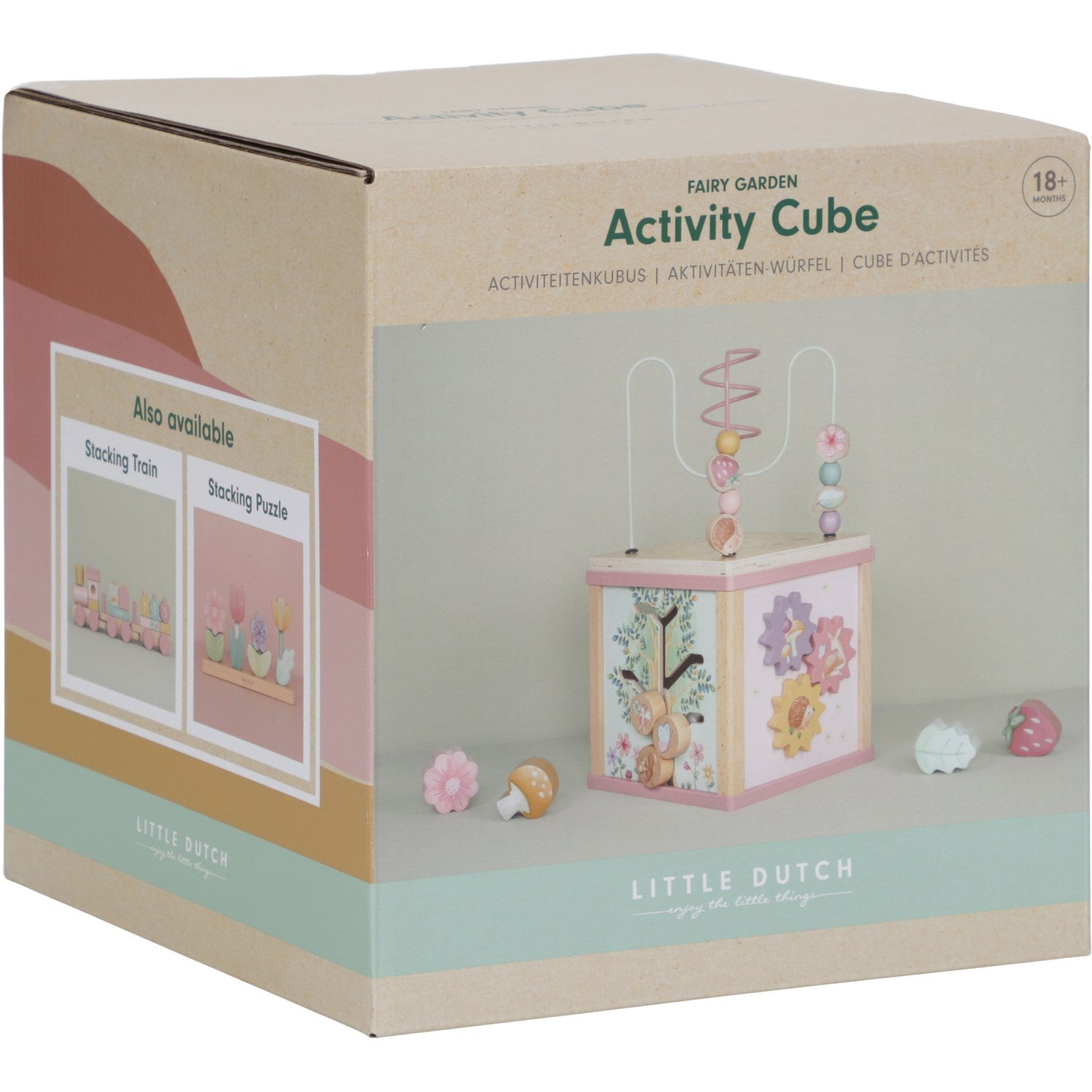 Buy Little Dutch Fairy Garden Pink Activity Cube | Luksusbaby