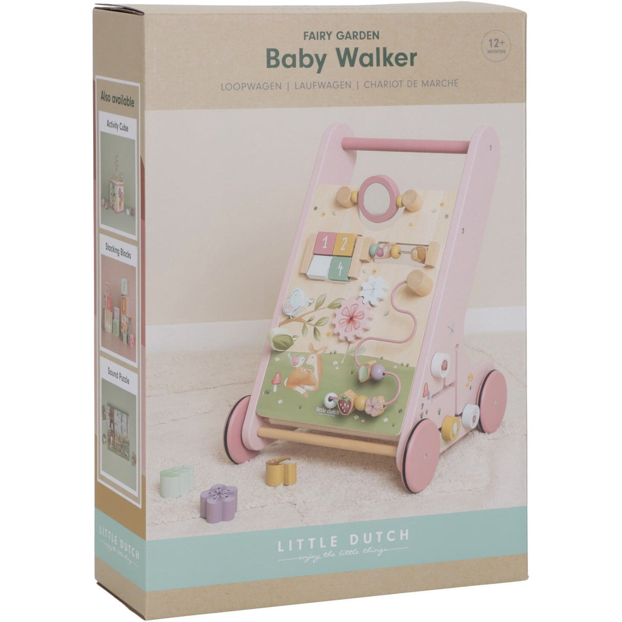 Little Dutch Fairy Garden Pink Multi-Activity Walker