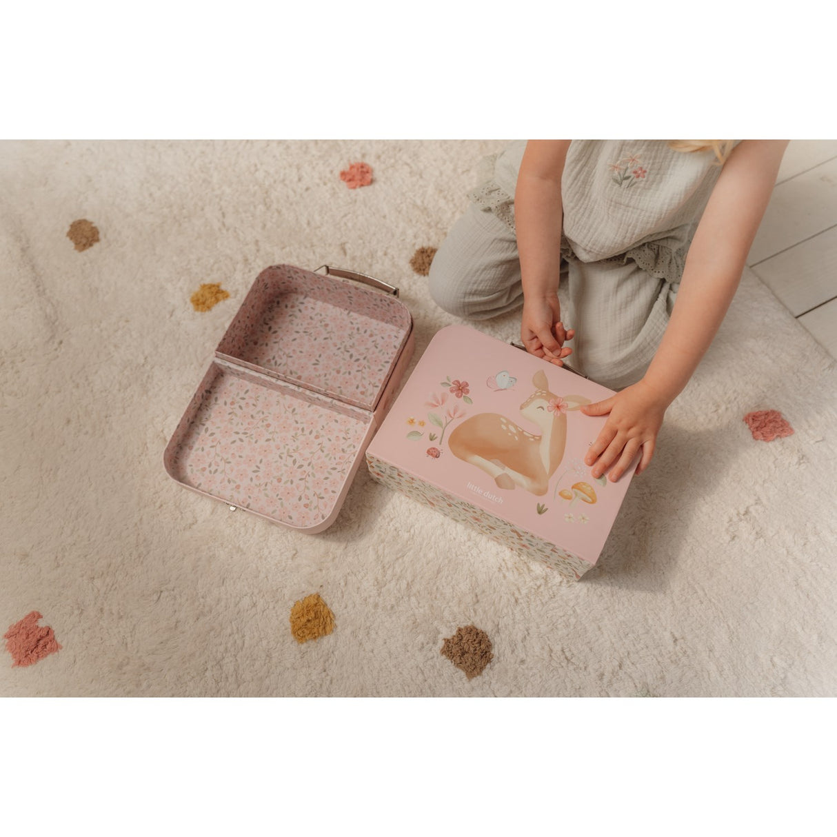 Little Dutch Fairy Garden Pink Suitcases