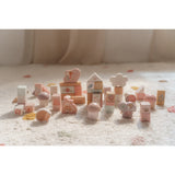 Little Dutch Fairy Garden Pink Building Blocks Wood