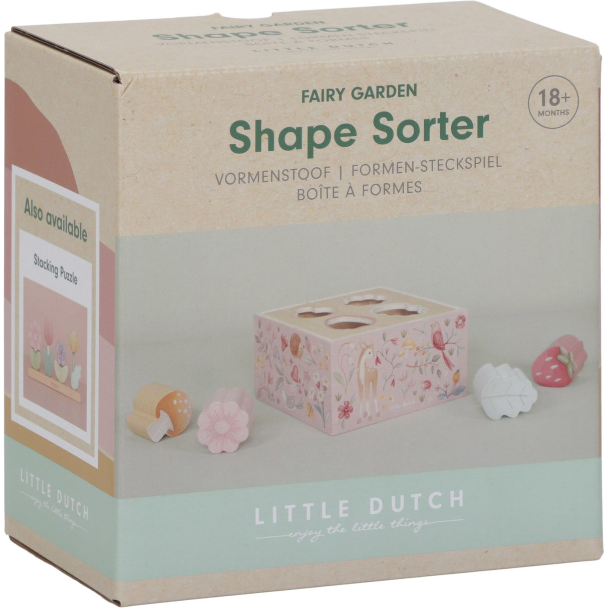 Little Dutch Fairy Garden Pink Shape Sorter
