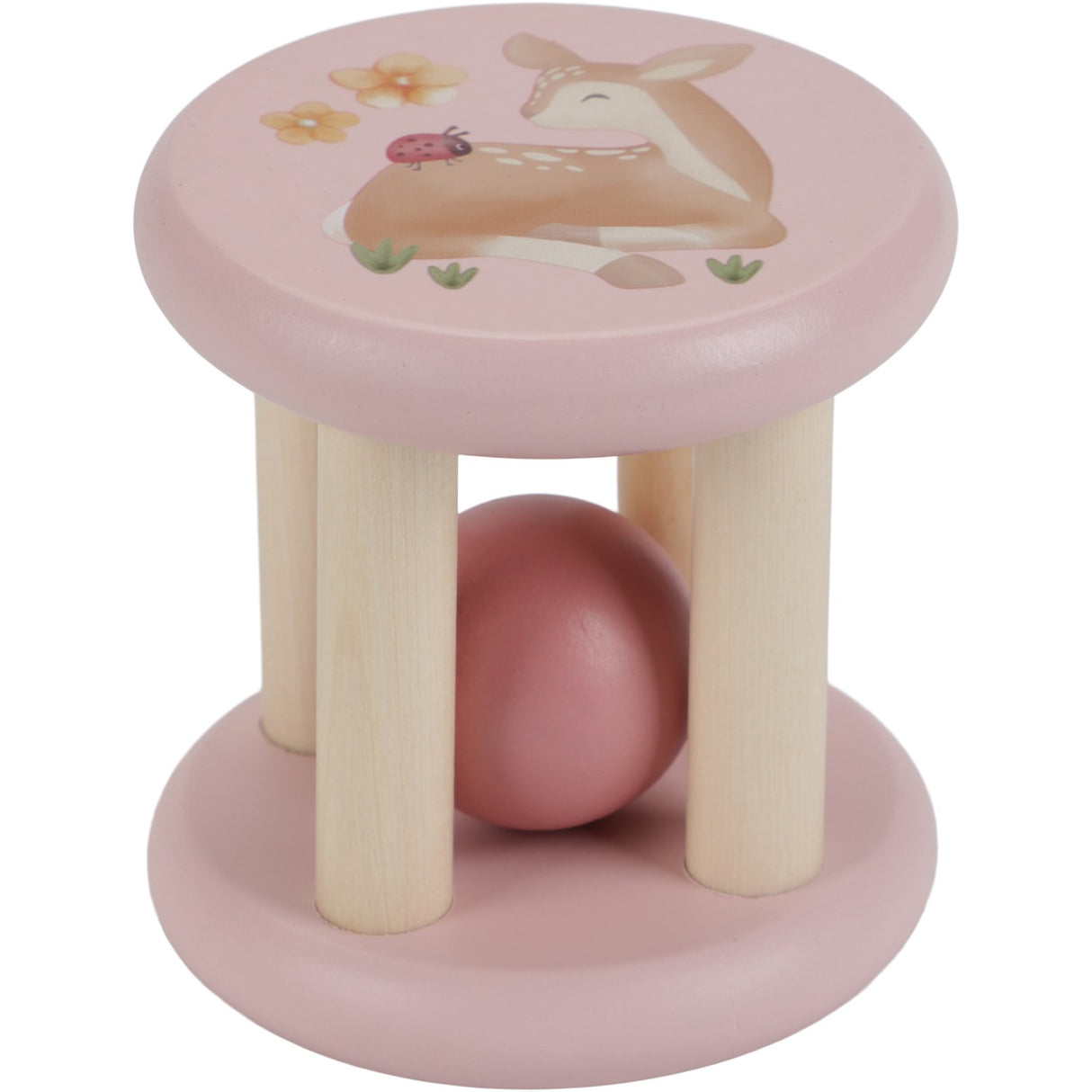 Little Dutch Fairy Garden Pink Rattle Wood