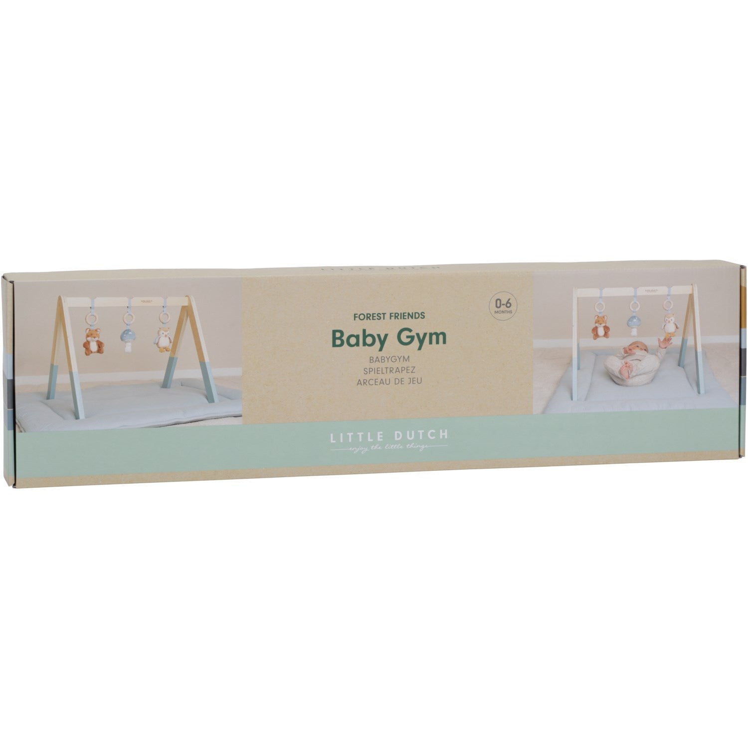 Buy Little Dutch Forest Friends Blue Baby Gym | Luksusbaby