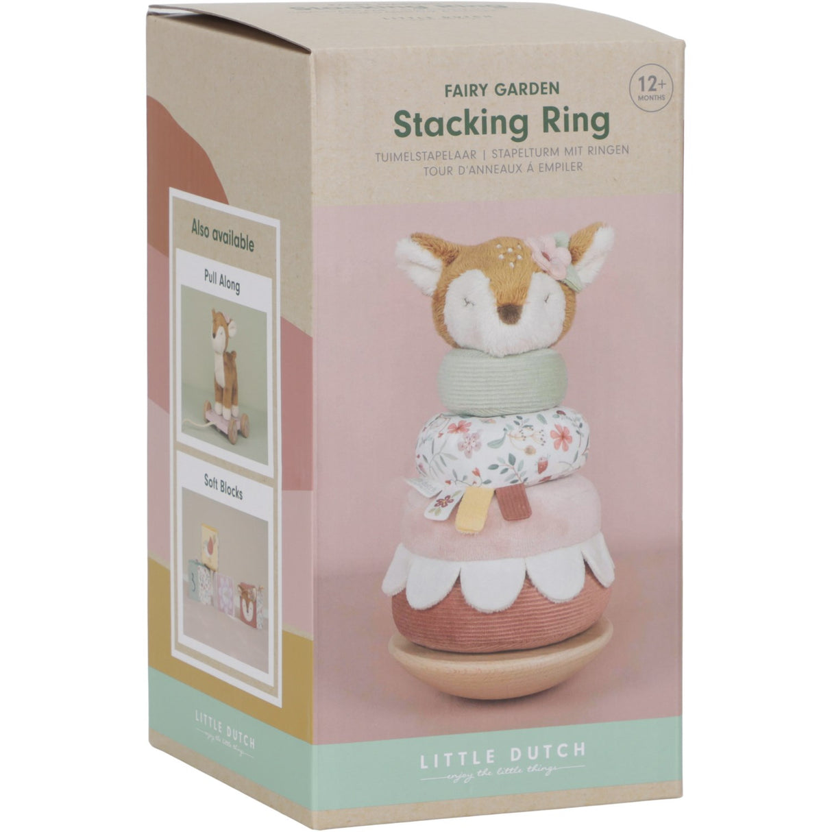 Little Dutch Fairy Garden Pink Rocking Ring Stacker