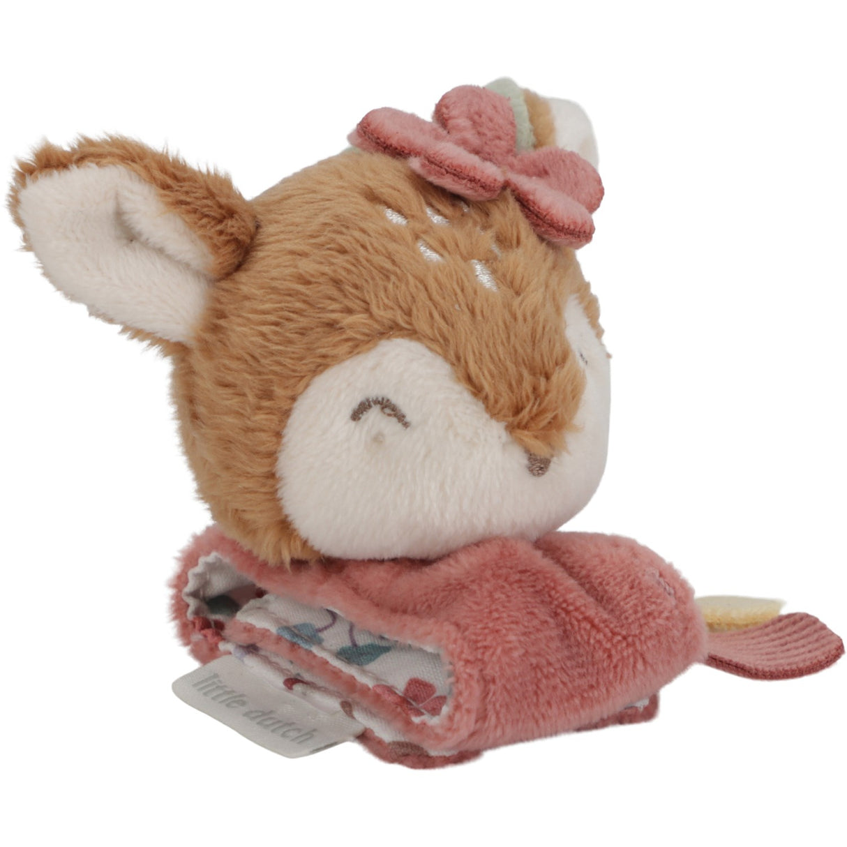 Little Dutch Fairy Garden Pink Wrist Rattle Deer