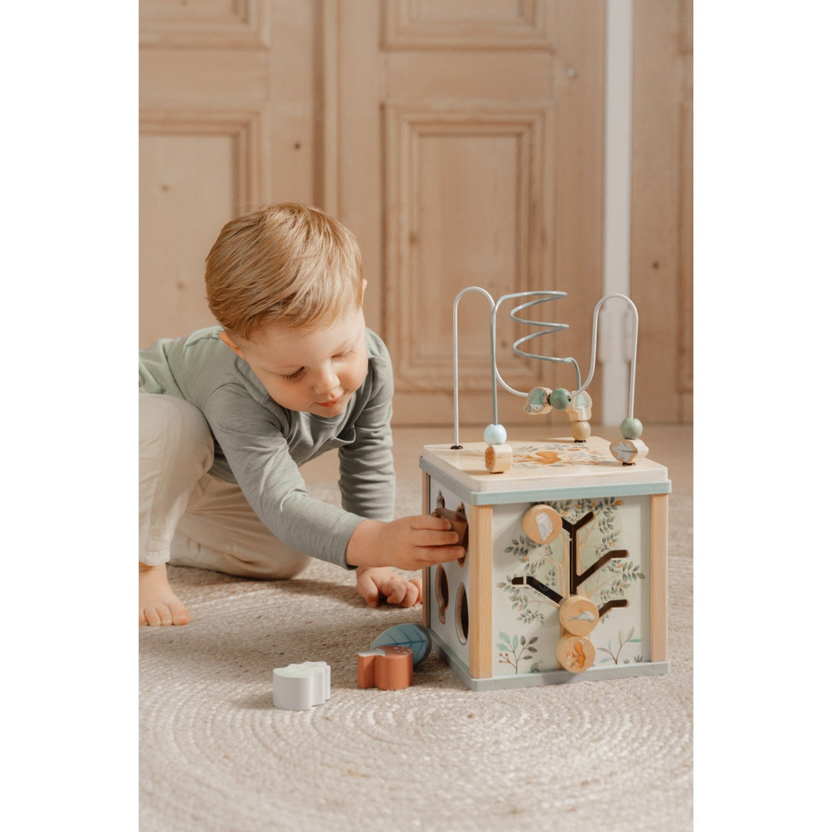 Little Dutch Forest Friends Blue Activity Cube