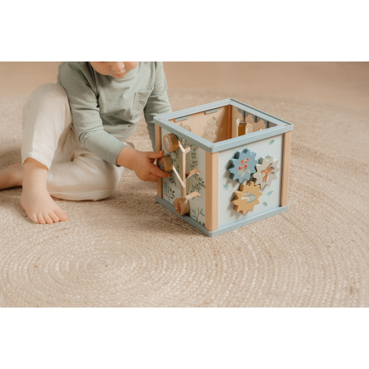 Little Dutch Forest Friends Blue Activity Cube