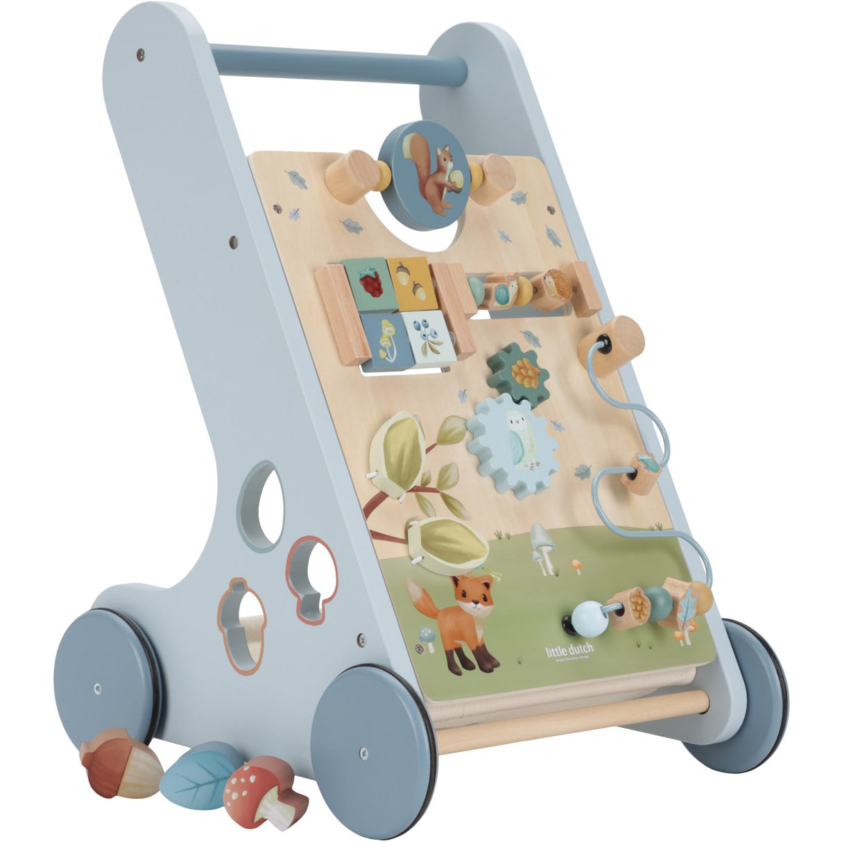 Little Dutch Forest Friends Blue Multi-Activity Baby Walker