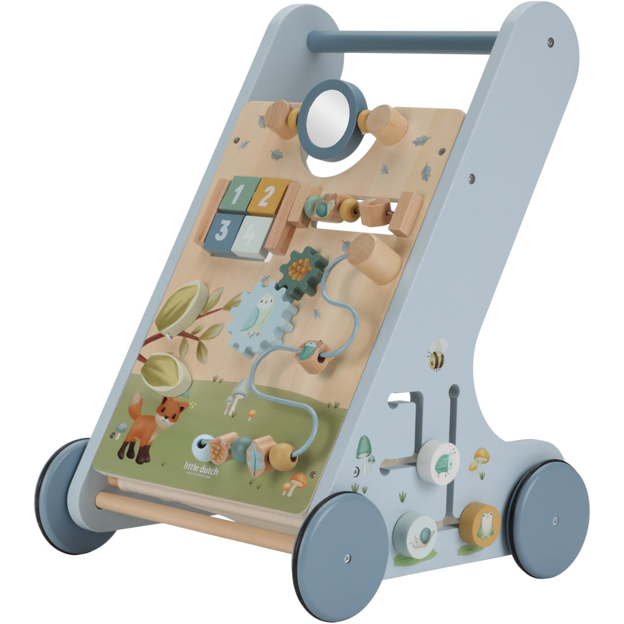 Little Dutch Forest Friends Blue Multi-Activity Baby Walker