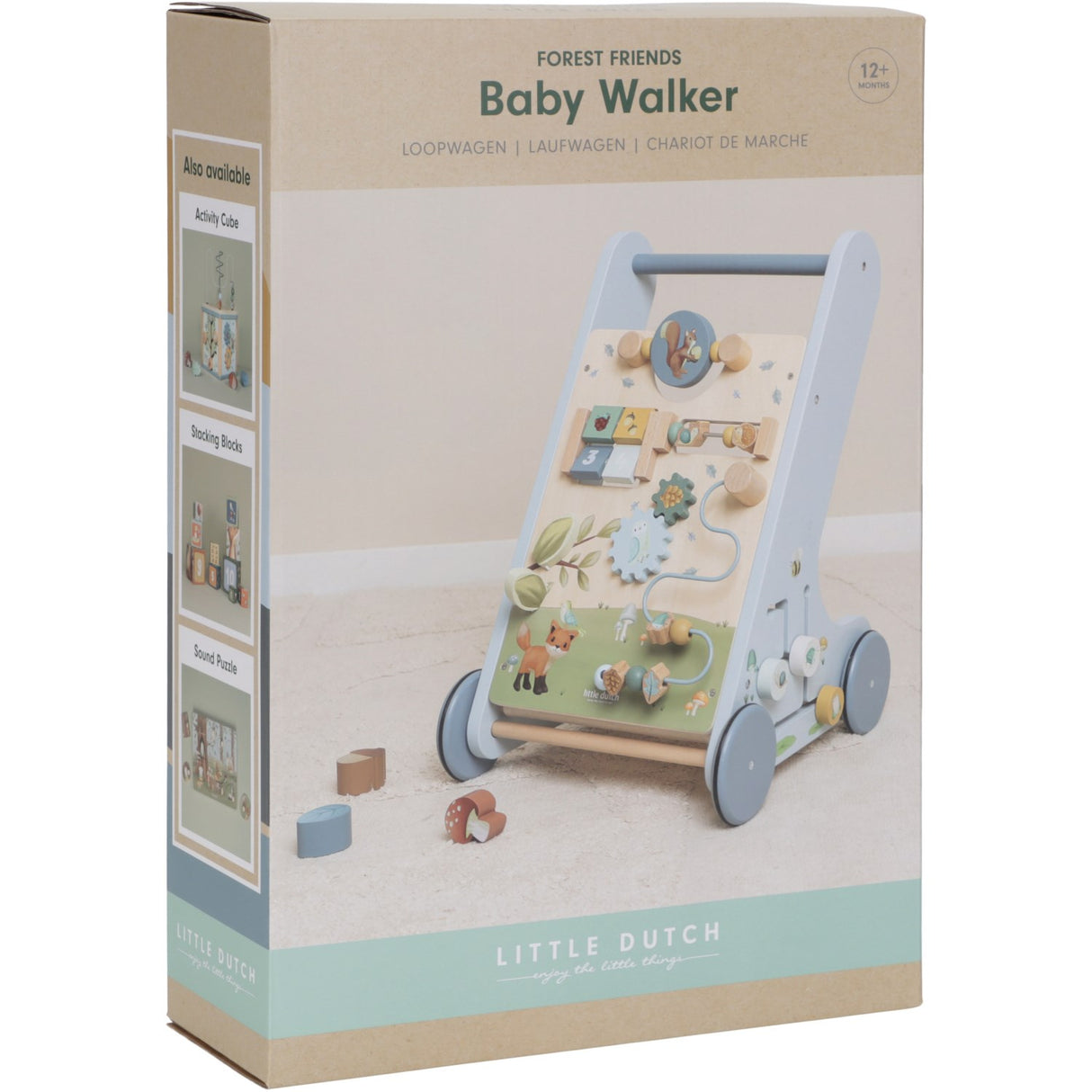 Little Dutch Forest Friends Blue Multi-Activity Baby Walker