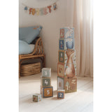 Little Dutch Forest Friends Blue Stacking Blocks Cardboard