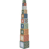 Little Dutch Forest Friends Blue Stacking Blocks Cardboard