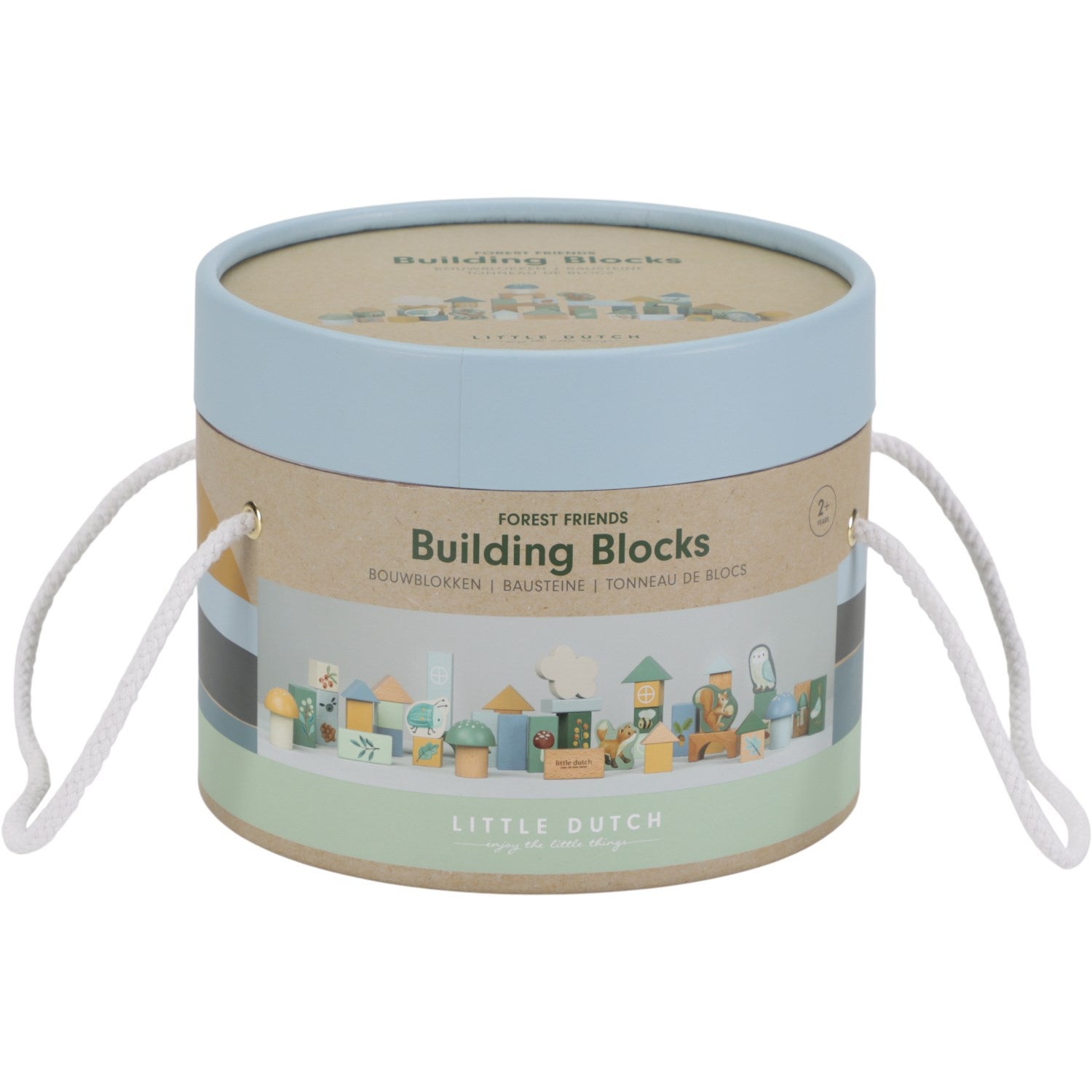 Buy Little Dutch Forest Friends Blue Building Blocks Wood
