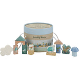 Little Dutch Forest Friends Blue Building Blocks Wood