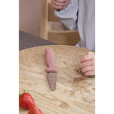 FILIBABBA Knife set for children - 2-pack - Warm Grey/Rose