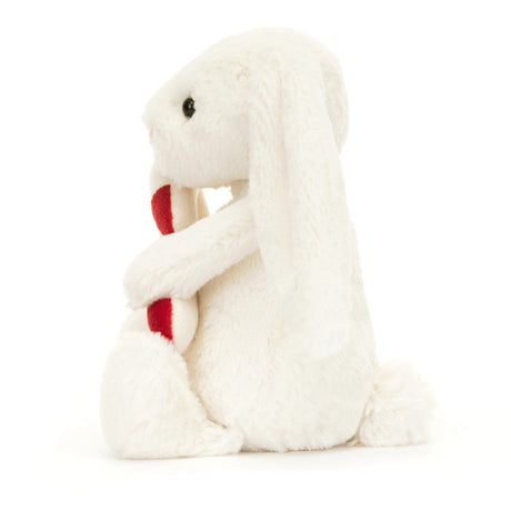 Jellycat Bashful Rabbit with Candy Cane 18 cm