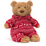 Jellycat Bartholomew Bear Winter Pajamas 26 cm