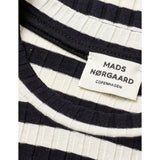 Mads Nørgaard Black/Vanilla Ice 5X5 Classic Stripe Tuviana Tee