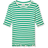 Mads Nørgaard Vanilla Ice/Verdant Green 5X5 Classic Stripe Tuviana Tee