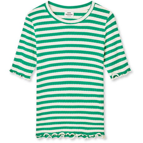Mads Nørgaard Vanilla Ice/Verdant Green 5X5 Classic Stripe Tuviana Tee