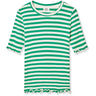 Mads Nørgaard Vanilla Ice/Verdant Green 5X5 Classic Stripe Tuviana Tee