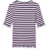 Mads Nørgaard Parisian Night/Parfait Pink 5X5 Classic Stripe Tuviana Tee