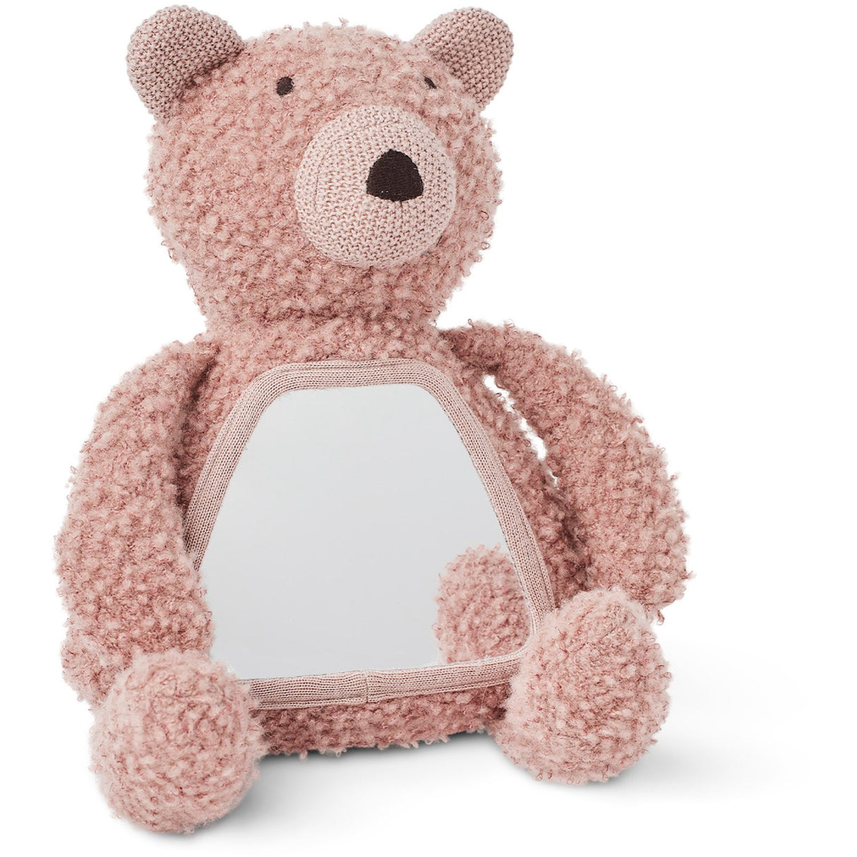 Smallstuff Rose Activity Teddy With Mirror Wool Bouclé